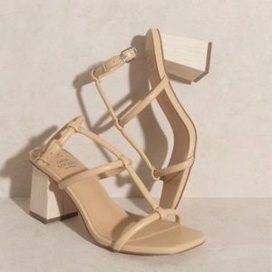OASIS SOCIETY Sofia Wooden Heel Sandals